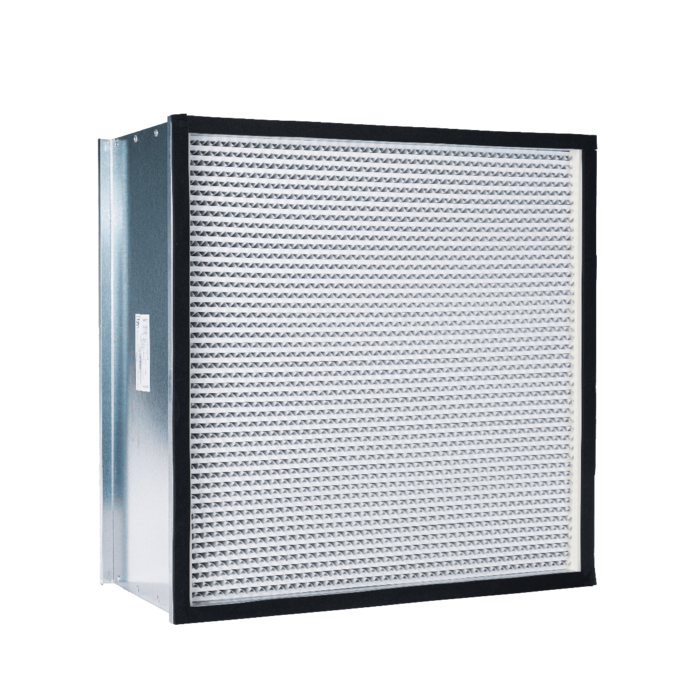 24x24x11-1/2 99.97% Exact Size Standard Capacity Galvanized Metal Frame Gasket Downstream HEPA Filter